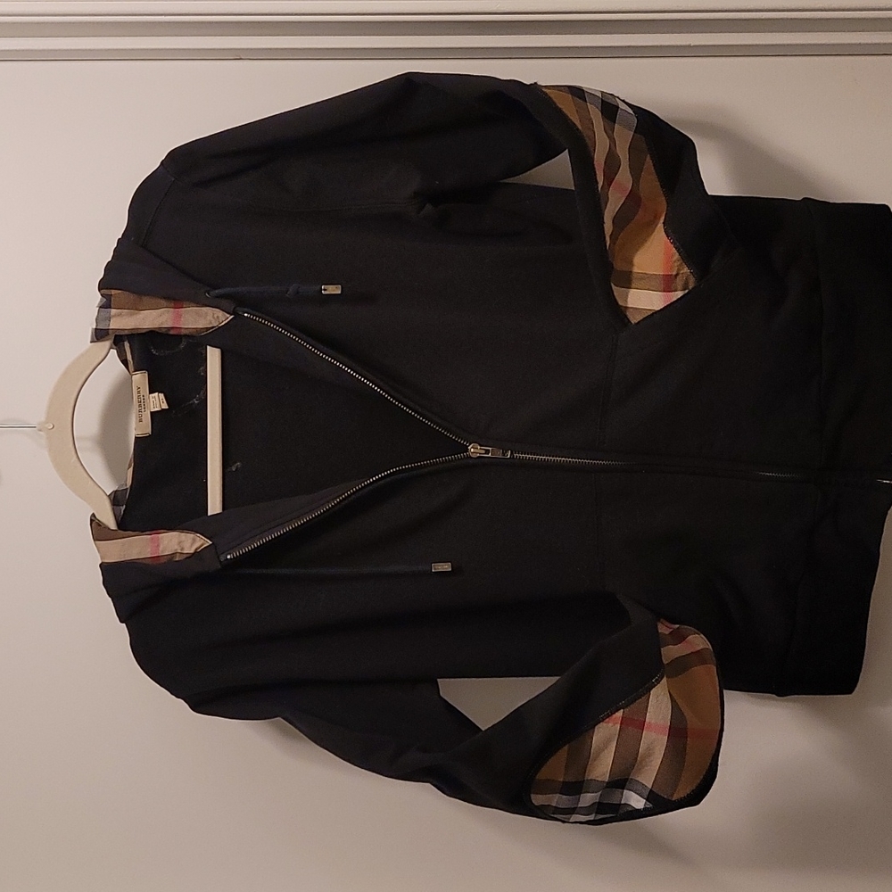 Burberry Zip Up Sweatshirt